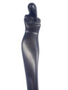 Madonna abstrakt Bronze/Messing geschwärzt auf Marmorsockel 38 cm hoch 3,9 kg