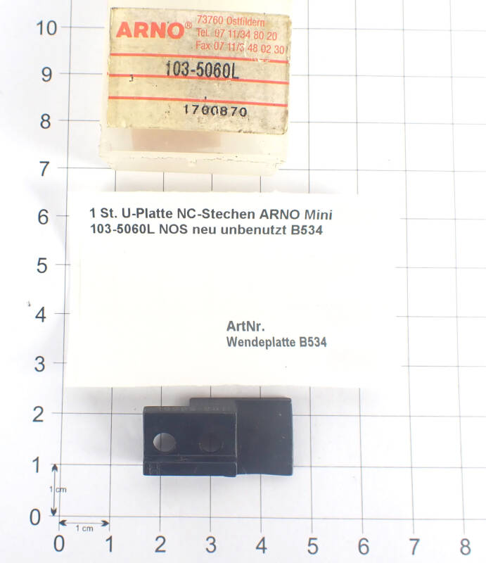 1 St. U-Platte NC-Stechen ARNO Mini 103-5060L NOS neu unbenutzt B534