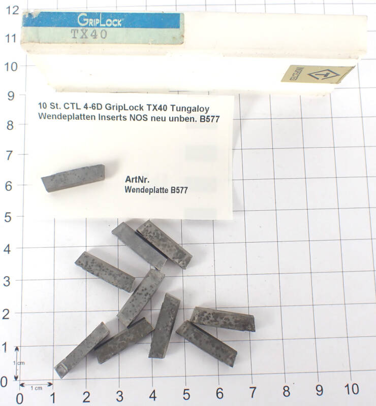 10 St. CTL 4-6D GripLock TX40 Tungaloy Wendeplatten Inserts NOS neu unben. B577