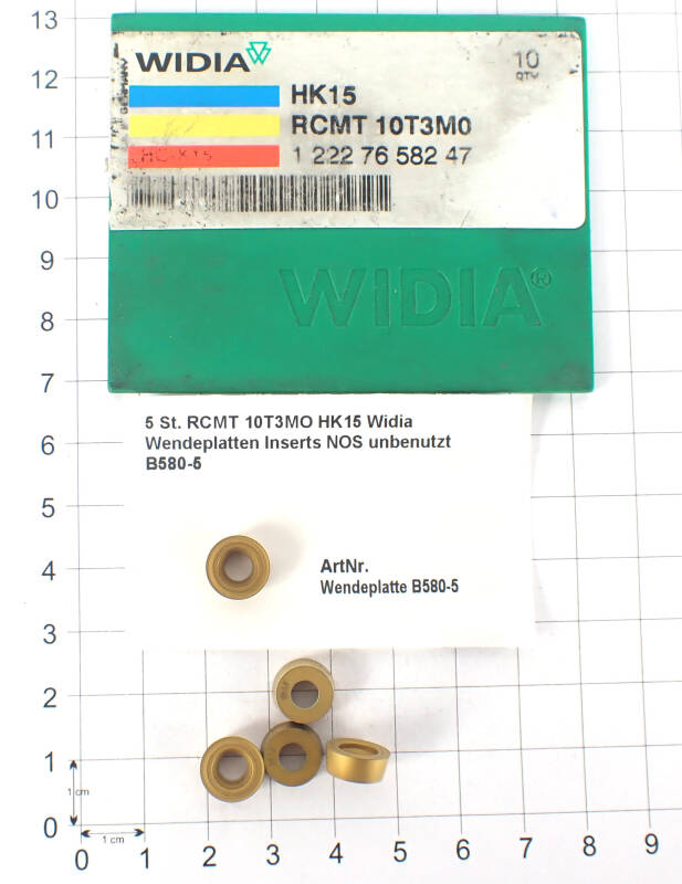 5 St. RCMT 10T3MO HK15 Widia Wendeplatten Inserts NOS unbenutzt B580-5