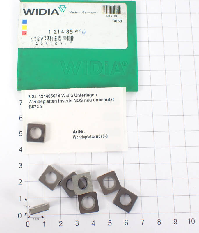 8 St. 121485614 Widia Unterlagen Wendeplatten Inserts NOS neu unbenutzt B673-8