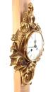 barocke  Wanduhr Metallguss Mauthe ca 50/60 34 cm hoch Aufzug mit Schlag H202