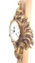 barocke  Wanduhr Metallguss Mauthe ca 50/60 34 cm hoch Aufzug mit Schlag H202