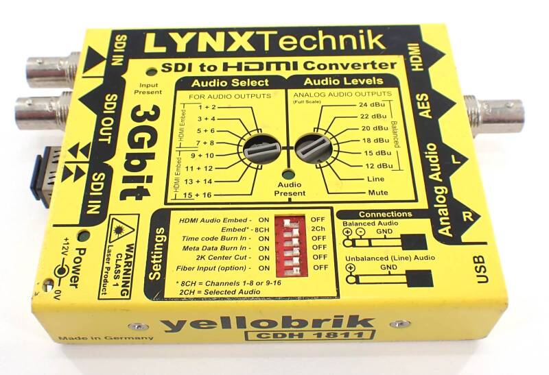 gebraucht LYNX Yellobrik CDH 1811 SDI to HDMI Converter 3GB im Koffer H215