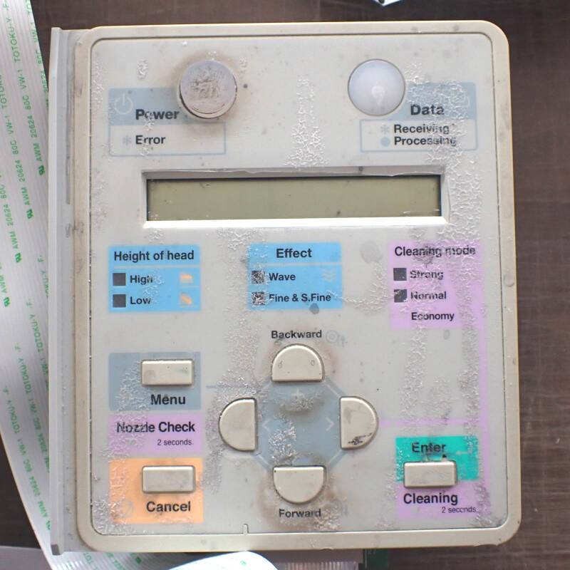 Panel Unit Bedienfeld mit Flachbandkabel gebraucht Mutoh VJ 1604 H219