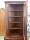 Eckschrank Vitrine Biedermeier ca 1920 Nußbaumfurnier sehr guter Zustand