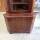 Eckschrank Vitrine Biedermeier ca 1920 Nußbaumfurnier sehr guter Zustand