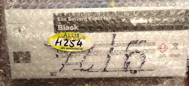 Tinte 220 ccm Eco Solvent Ink schwarz Mutoh mit Smart Card HD 13.06.25 OVP H254