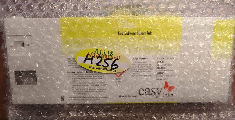 Tinte 220 ccm Eco Solvent Ink gelb Mutoh mit Smart Card HD 06.09.24 OVP H256