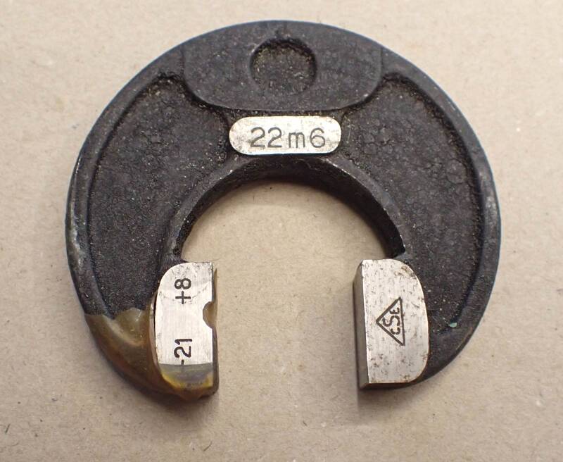 Grenzrachenlehre einmäulig CSE 22m6 -21 / +1 siehe Bild gebraucht R/110