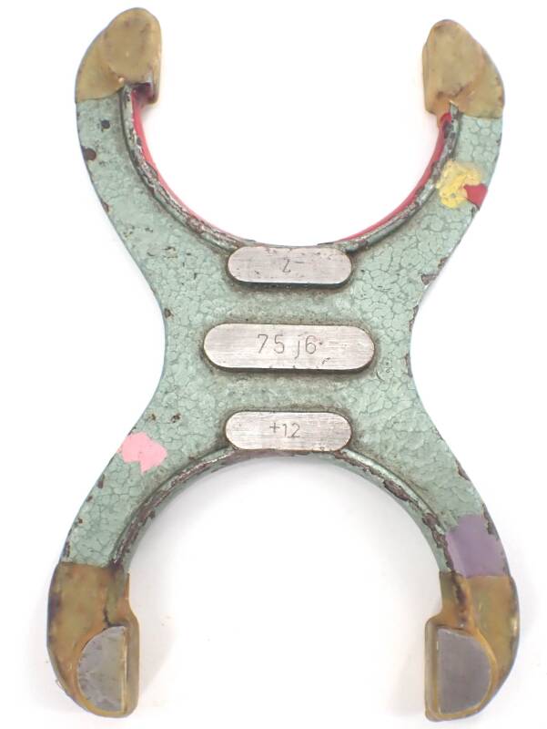 Grenzrachenlehre doppelmäulig CSE 75j6 +12 / -7 siehe Bild gebraucht R/126