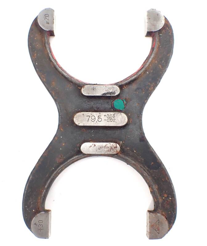 Grenzrachenlehre doppelmäulig CSE 79,5 -0,03 - -0,02 siehe Bild gebraucht R/132