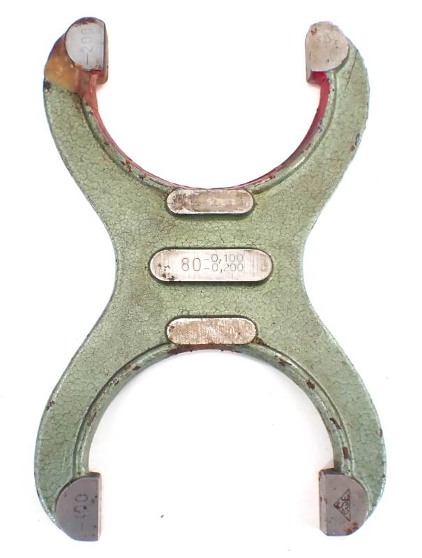 Grenzrachenlehre doppelmäulig CSE 80 -0,1/-0,2  siehe Bild gebraucht R/136