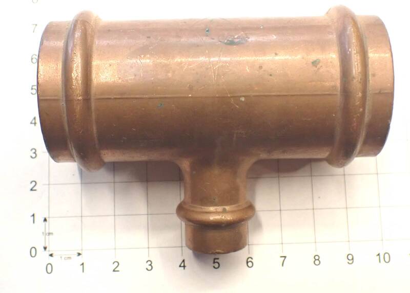 Pressfitting Viega Sanpress T-Stück 35 x 15 x 35 mm Kupfer H267