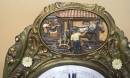 Comtoise Morbier Clock Bourgeaux á Seurre Prachtpendel bewegende Schmiede H275