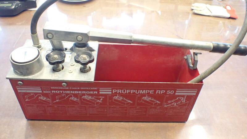 gebrauchte Prüfpumpe Rothenberger RP 50-60 für Leitungsprüfung H280