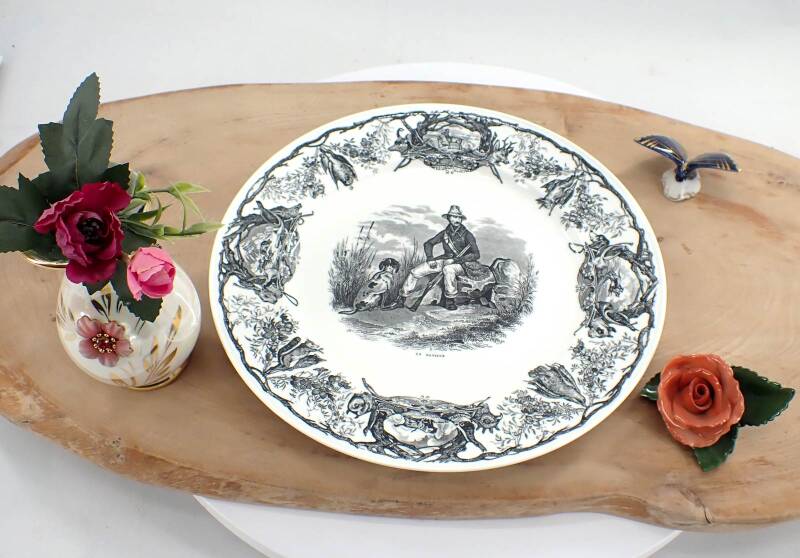 Speiseteller La Chasse La Fatique Villeroy & Boch Vitro Porzellan wie neu H281