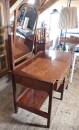 antiker Frisiertisch Massivholz Gebrauchsspuren Art Deco nach 1900 H291