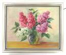 Ölgemälde Blumenstrauß in Vase signiert...