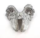 Engelsflügel silber Kantenhocker, Tassengucker Deko für Blumentopf 23560AG