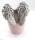 Engelsflügel silber Kantenhocker, Tassengucker Deko für Blumentopf 23560AG