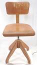 Holz Drehstuhl Vintage Industrial Design verstellbar...