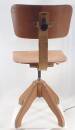 Holz Drehstuhl Vintage Industrial Design verstellbar drehbar gefedert H296