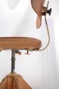 Holz Drehstuhl Vintage Industrial Design verstellbar drehbar gefedert H296