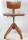 Holz Drehstuhl Vintage Industrial Design verstellbar drehbar gefedert H296