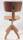 Holz Drehstuhl Vintage Industrial Design verstellbar drehbar gefedert H296