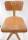 Holz Drehstuhl Vintage Industrial Design verstellbar drehbar gefedert H296