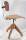 Holz Drehstuhl Vintage Industrial Design verstellbar drehbar gefedert H296