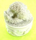 Schatulle mit Engel Glassteinen und Glitzer8 x 7 cm 9cm hoch Kopf rechts