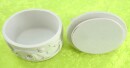 Schatulle mit Engel Glassteinen und Glitzer8 x 7 cm 9cm hoch Kopf rechts