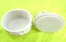 Schatulle mit Engel Glassteinen und Glitzer 8 x 7 cm 9cm hoch Kopf links