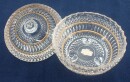 ältere Bleikristall Schale mit Deckel teilvergoldet 18 cm hoch H303
