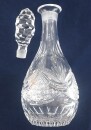 ältere edle Glaskaffe mit eingeschliffenem Verschluß 33 cm hoch H307