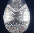 ältere edle Glaskaffe mit eingeschliffenem Verschluß 33 cm hoch H307