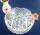 ältere dekorative verzierte rund Glasschale Durchmesser 18,5 cm H309