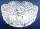 ältere dekorative verzierte rund Glasschale Durchmesser 18,5 cm H309