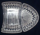 2 gebrauchte Glasschale Snackschalen zusammen 17 x 19 cm...