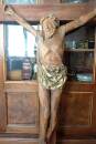 älteres großes Flurkreuz Kruzifix Schnitzerei 188 cm hoch Jesus am Kreuz H321