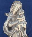 schwere Bronzeguss Halbfigur Madonna mit Jesuskind ausdruckstark 7,7 kg H325