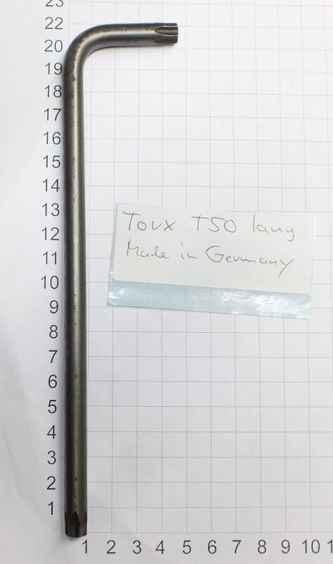 Torx Schlüssel T50 lang Made in Germany 21 cm X011
