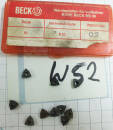 10 St. Bore Beck BB06 K20 WBB 0.2 Wendeplatten f. Vollbohrer NOS Inserts neu W52
