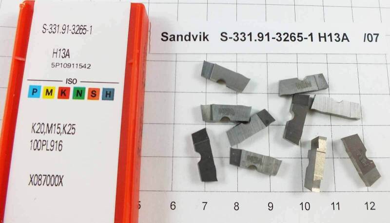 10 St. S-331.91-3265-1 H13A Sandvik Wendeplatte Inserts neu NOS mit Mwst. /07