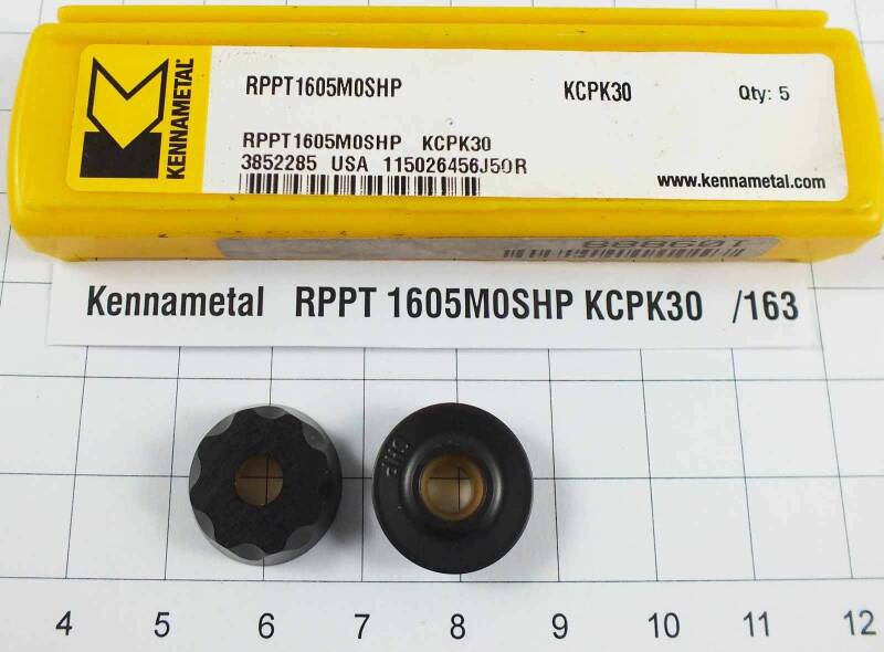 2 St. RPPT 1605M0SHP KCPK30 Kennametal Wendeplatte Inserts NOS mit Mwst. /163